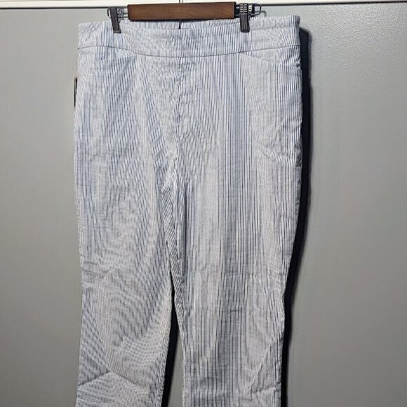 NWT  Hilary Radley Tummy Control Navy and White Striped Pants Size XXL - Picture 2 of 7